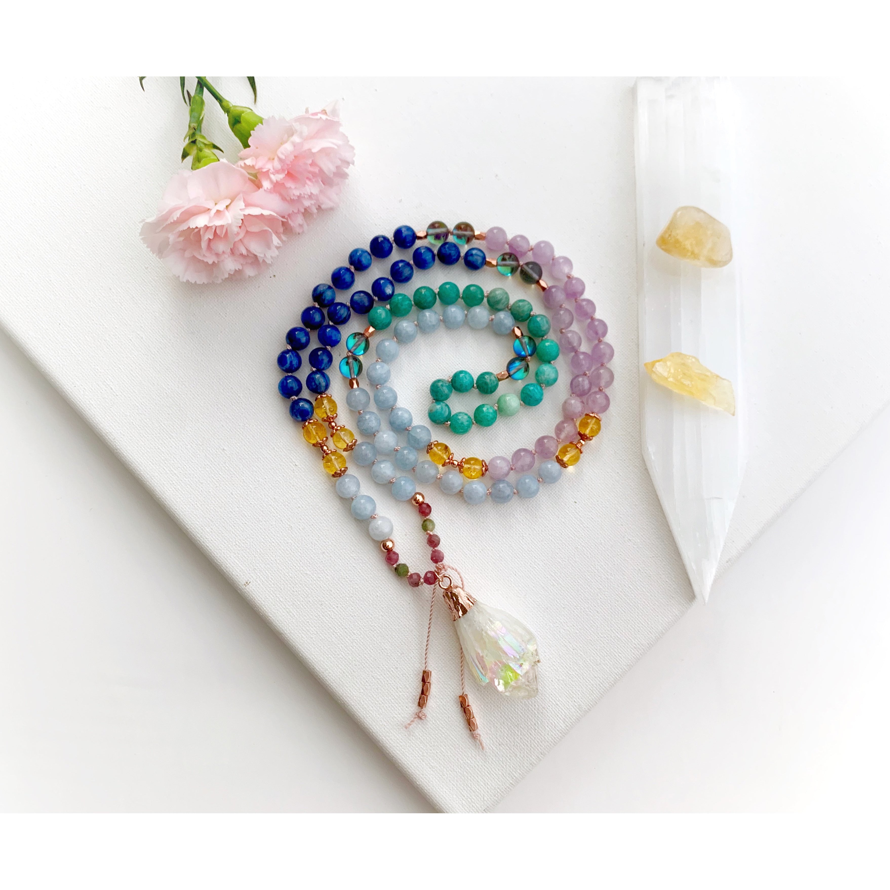 Wisdom Goddess Mala Necklace - Vibe Jewelry