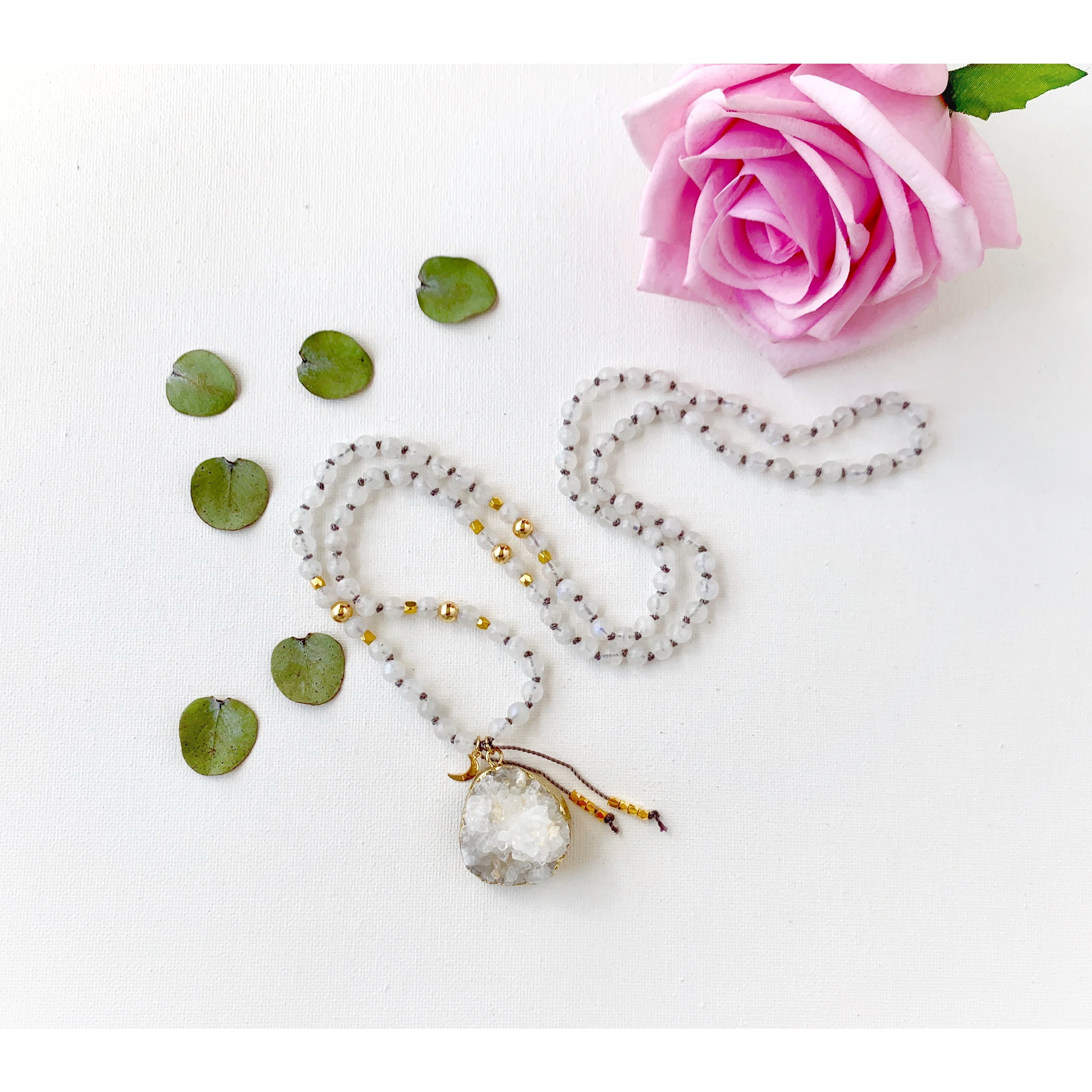 Empower Moon Goddess Mala Necklace - Vibe Jewelry