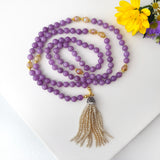 Amethyst Sky Mala Necklace
