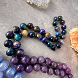Royal Blossom Mala Necklace - Kunzite Lepidolite Meditation Beads