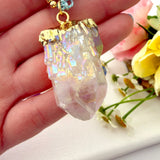 Aurora Mala Necklace with Amazonite, Amethyst and Aquamarine
