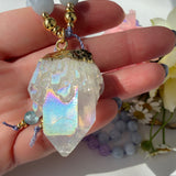Blossom Mala Necklace with Amethyst, Citrine and Moonstone