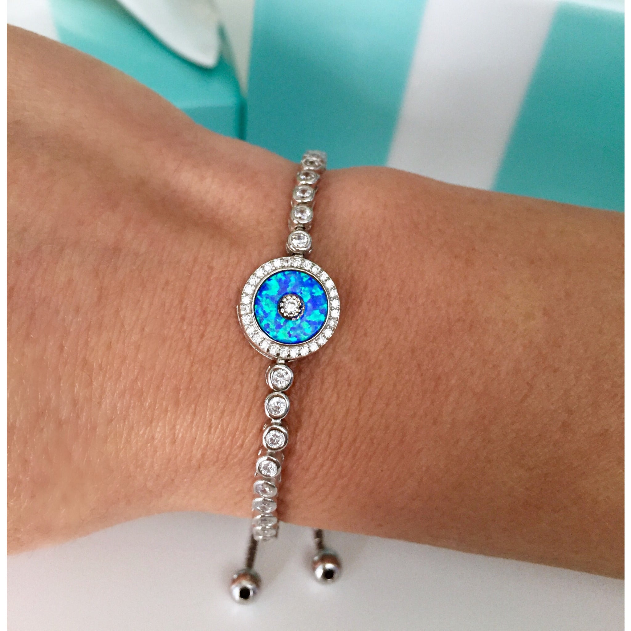 Opal Evil Eye Bracelet - Vibe Jewelry