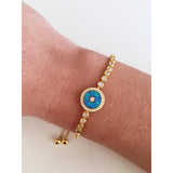 Opal Evil Eye Bracelet - Vibe Jewelry
