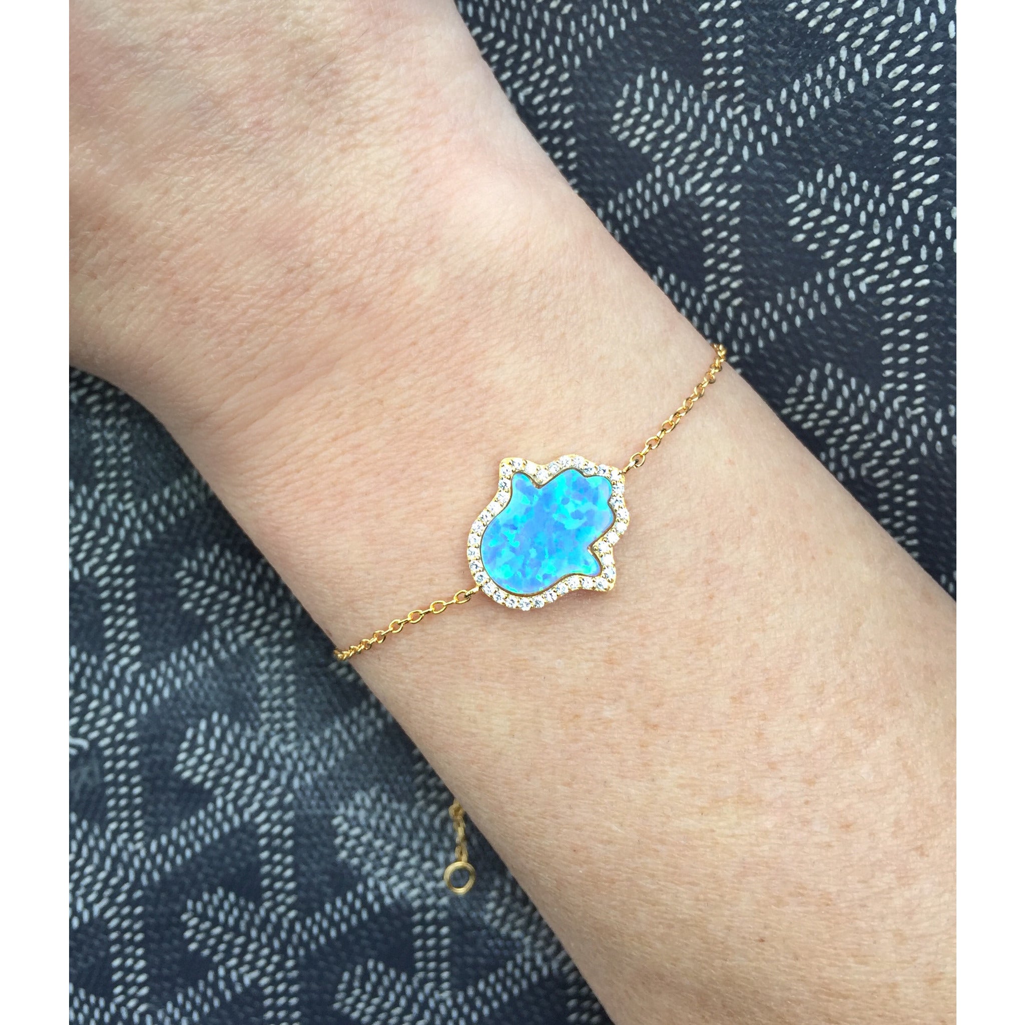 Opal Hamsa Bracelet - Vibe Jewelry
